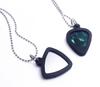 TUOREN Guitar Pick Holder Necklace with 3 Stainless Steel Picks and Colorful Celluloid Picks for Electric and Guitar, Bass, Ukulele, Guitarists,