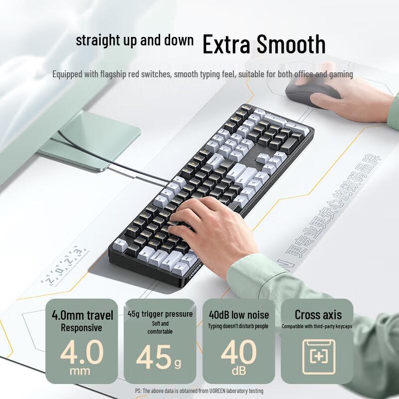 Ugreen KU103 Wired Backlit Mechanical Keyboard