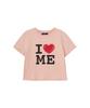 SALON DE YOHN I Love Me Crop T_ Pink