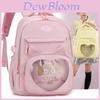 Stylish And Cute Children's Backpack For Primary School Students In Pink And Purple Colors