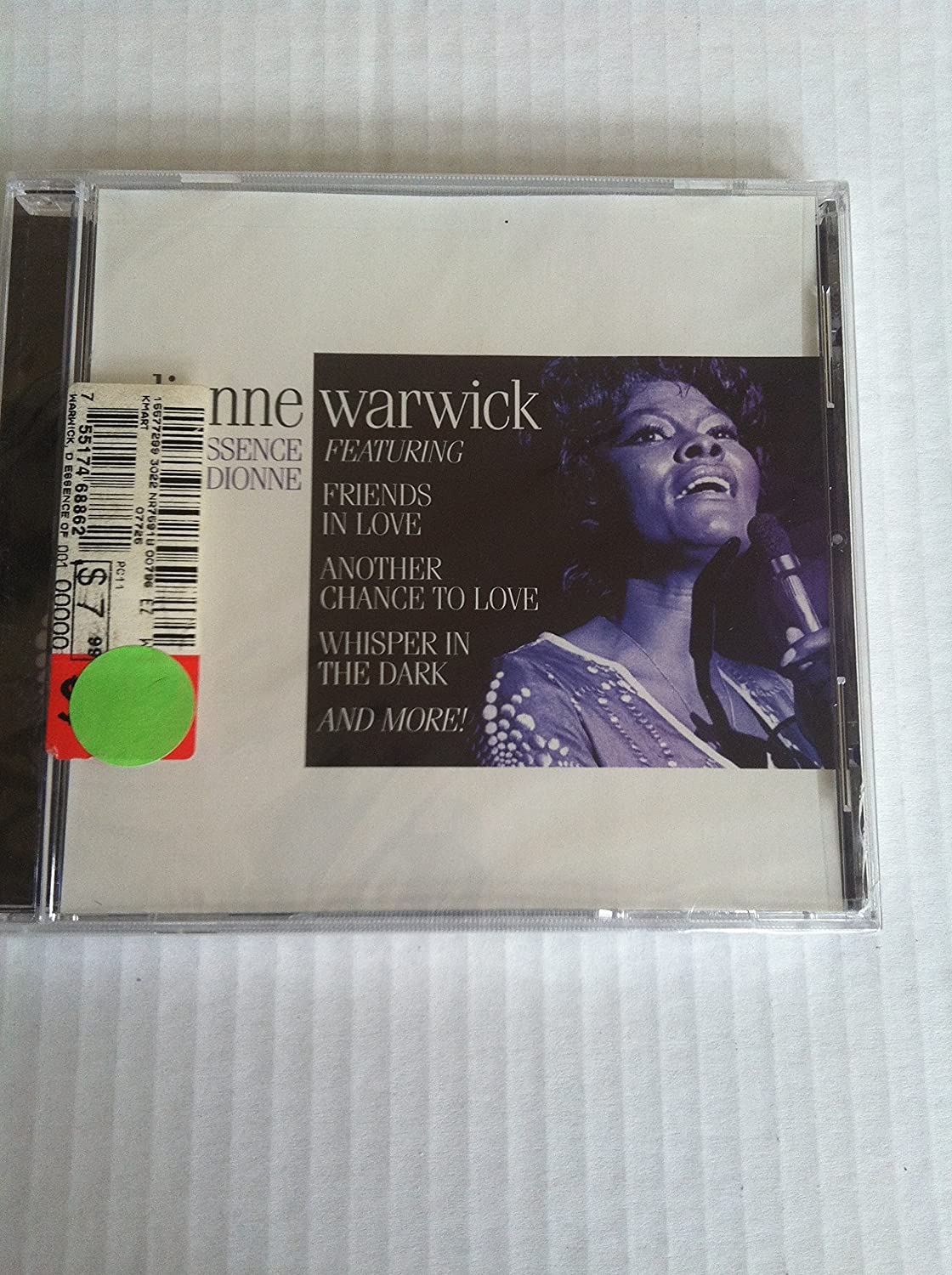 

CD DIONNE WARWICK - Essence of Dionne NONE Not On Label US Soul/Funk Used