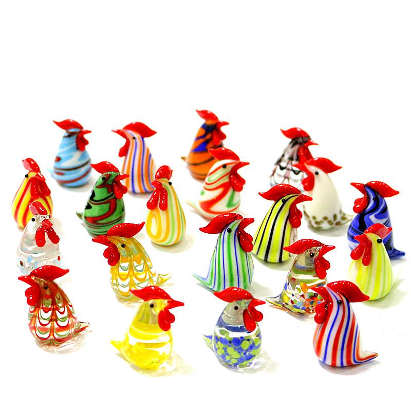 Easter Decor Kawaii Glass Chick Ornaments Cute Animal Mini Figurine for Diy Fairy Garden Dollhouse Home Desk Decoration Supplies