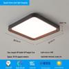 Walnut Wabi-Sabi Ceiling Lamp: Eye-Friendly Full Spectrum Lighting for Living Room, Bedroom, or Study.