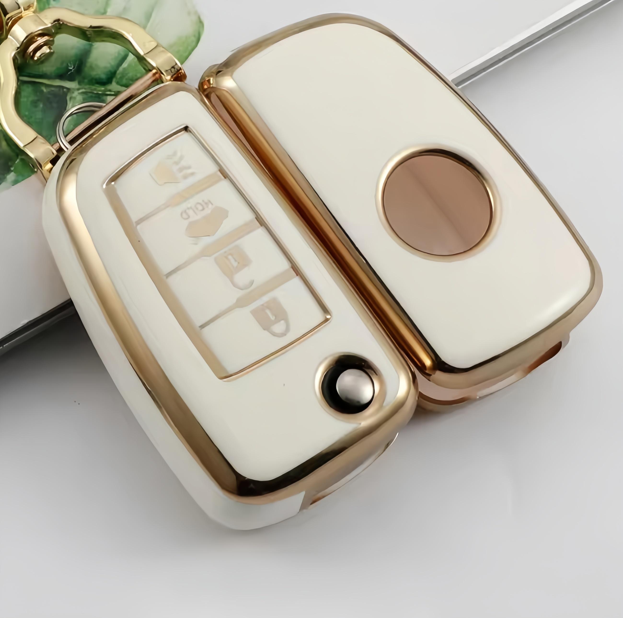 

Мягкий ТПУ чехол для ключа с 2/4 кнопками, автомобильный, для Qashqai Switch 2020 Nissan Qashqai J11 Juke Xtrail Sunny Cefiro A32, держатель, брелок 4 button белый