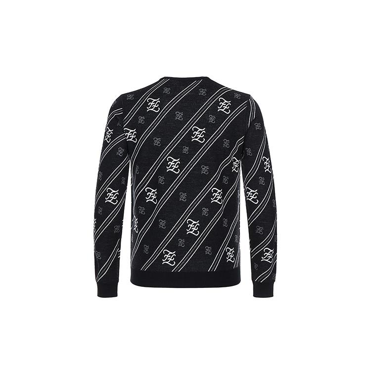 FENDI Sweaters Men's Black Crew Neck Moderate Other FZY033-AAUF-F0QA1