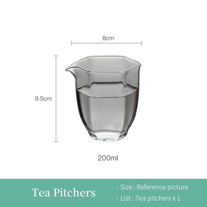 

200ml Hammered Heat-Resistant Glass Fair Cup Japanese Style Tea Divider Thickened Even Cup