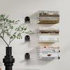 Modern Invisible Wall Hanging Bookshelf , Black/White, Home Office Decor, Interior Book Organizer