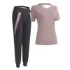 [Mie-Mie] Women's Sauna Suit Set (Top and Bottom), Sweat-wicking Wear, Short-Sleeved Jersey, Sportswear, Spring/Summer, Plus Sizes Available, Running,