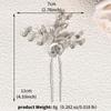 Rhinestone Crystal Flower Hairpins Hair Jewelry Vine Hair Pin  Graduation Ceremonies