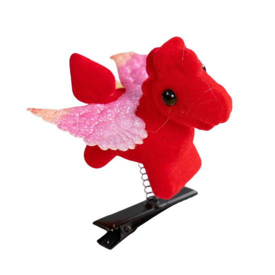 

Заколка для волосся дівчини Весняний дизайн Декор літаючий кінь Шпилька для волосся Жіночі М яка Зручна Багаторазові Аксесуари для волосся