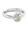 Peridot Dual Stone Stackable Ring - 925 Sterling Silver