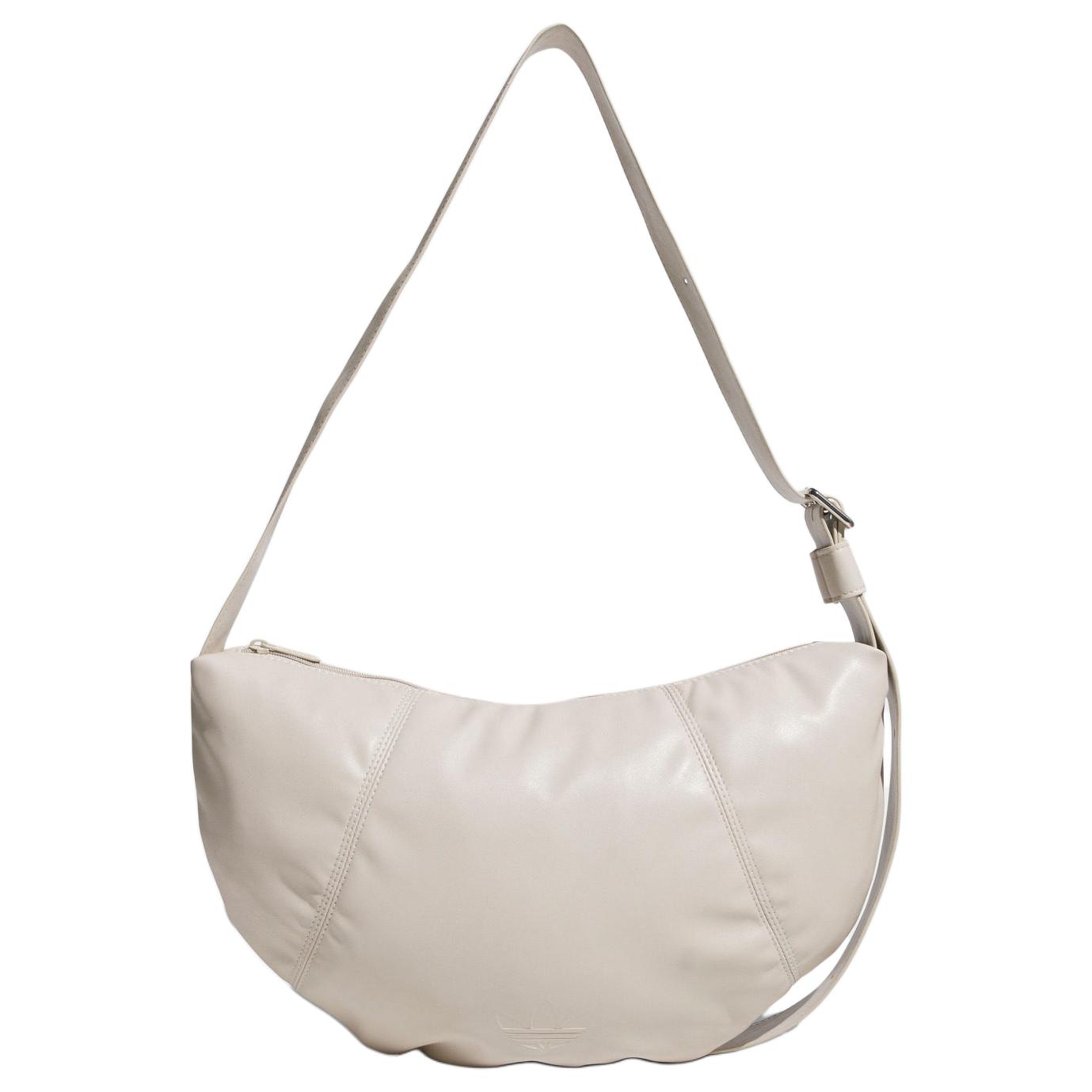 Adidas Originals Sporty Fashion Versatile Simple Casual Polyurethane Composite Leather Shoulder Bag Medium Women bags Light-Brown KQ7960 Light Brown 7240₽