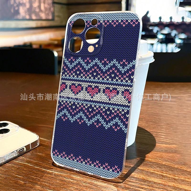 Retro pattern for iPhone11/12/13/14/15promax/16PROMAX/17 mobile phone case