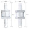 5/16" 8mm Auminium One Way Check Valve Non Return Inline For Gas Oil Diesel Fuel