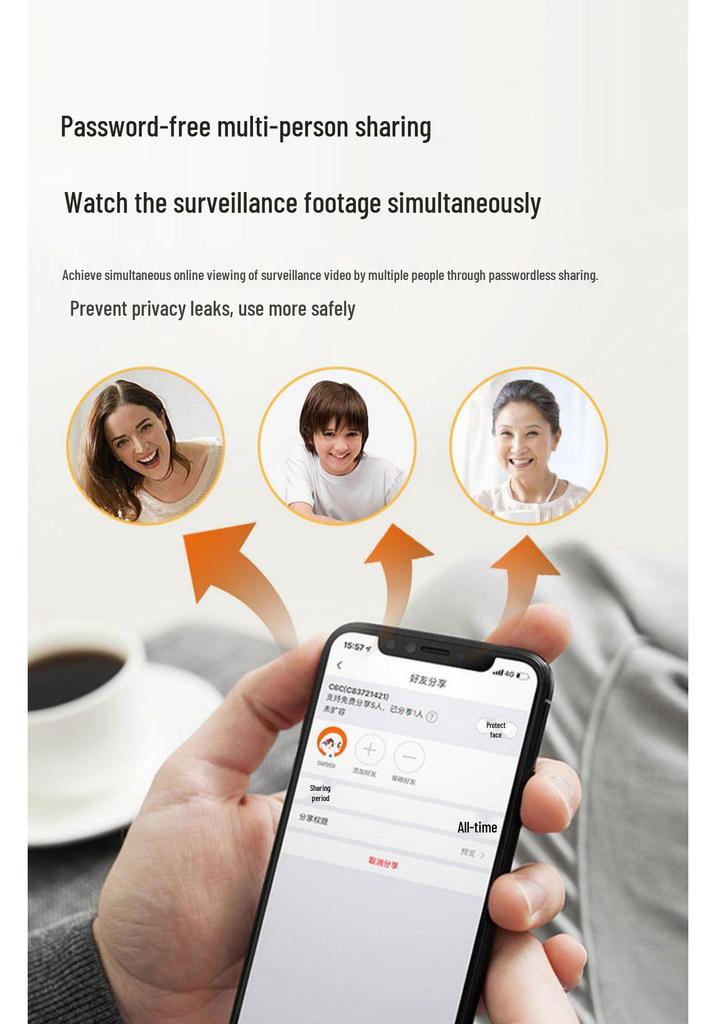Hareket Takibi ve Alarm Uyarıları ile V380 Tak ve Çalıştır WiFi Uzaktan PTZ Kamera