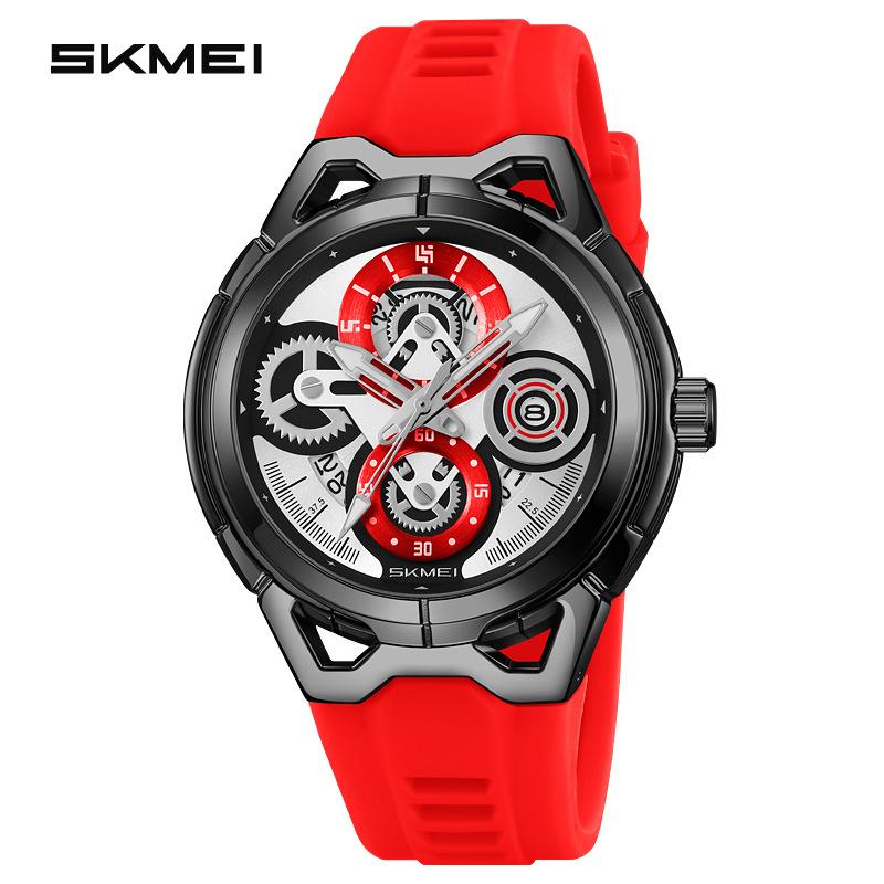 New Mechanical Wind Men's Watch Waterproof Silicone Tape Calendar Quartz Watch Watch