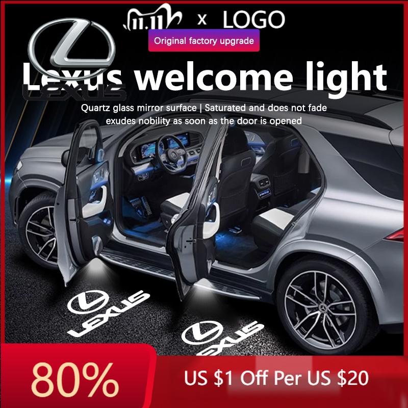 EAV3 2026 Hot Interior Stickers LED Car Door Logo Projector Welcome Ghost Shadow Light Accessories For LEXUS RX ES GX LS LX IS GS RC