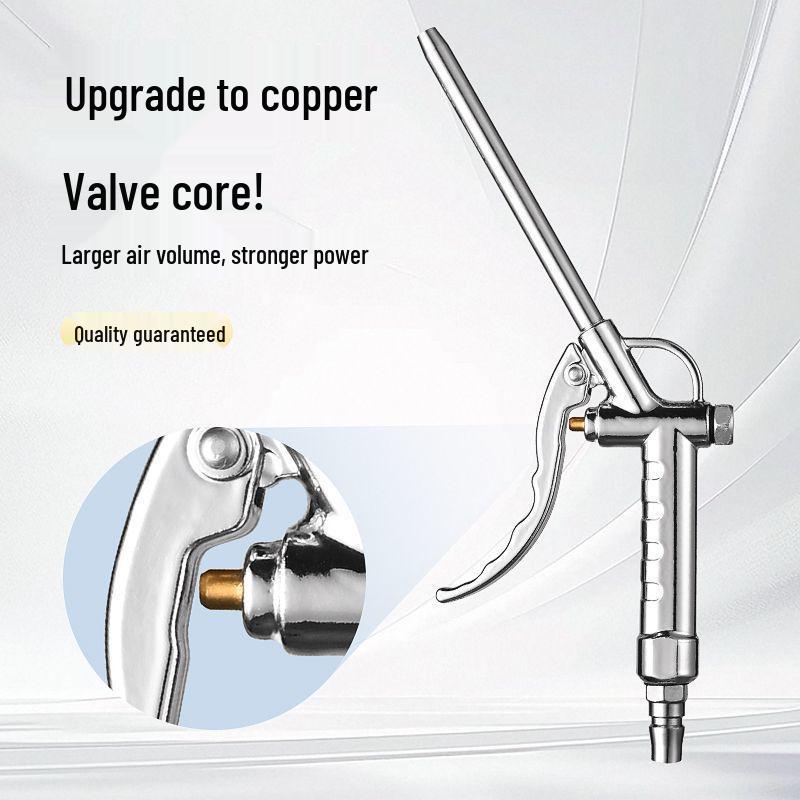 Stainless Steel Leak-Proof Dust Blowing Gun with Long Nozzle and Strong Blowing Force
