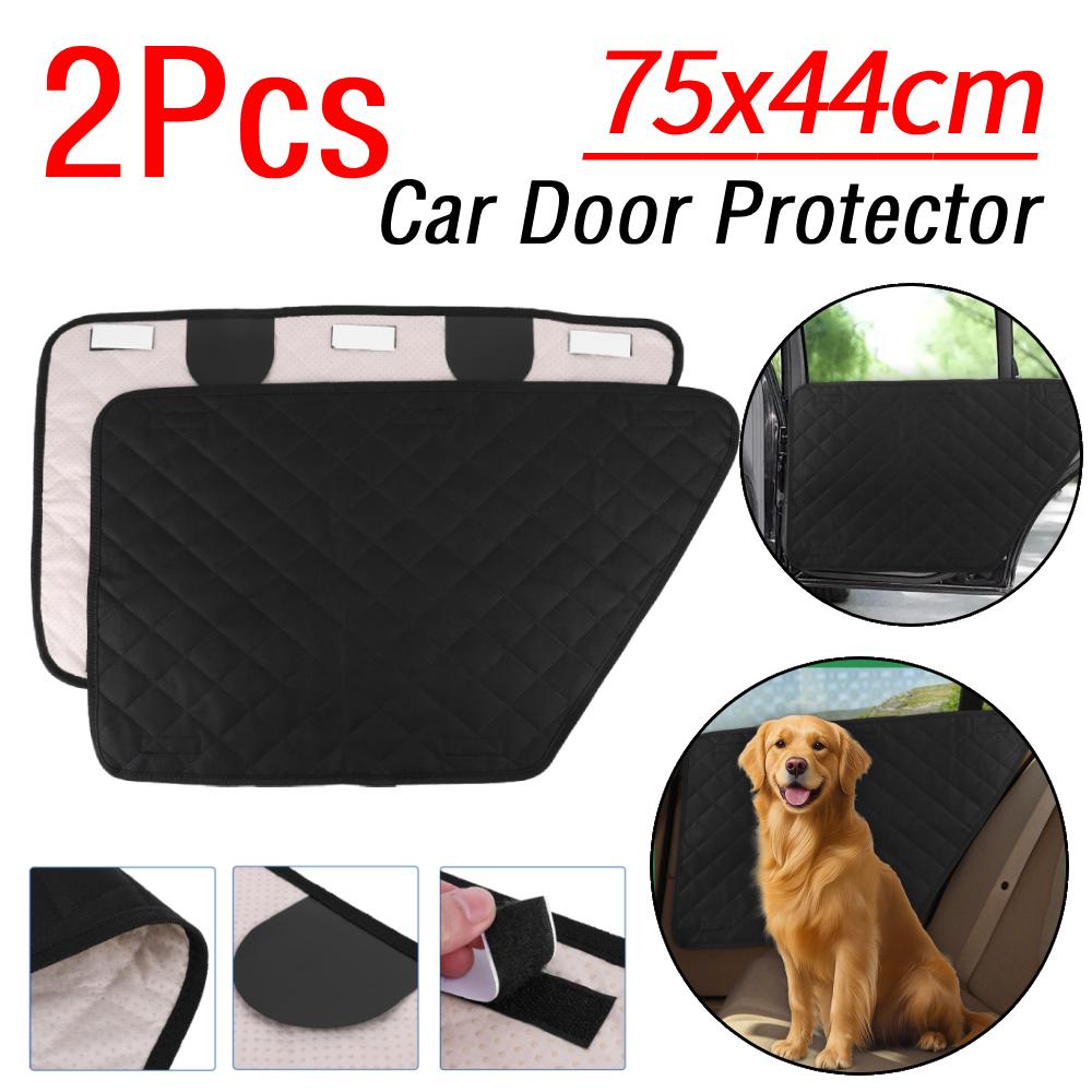 2 Stück Oxford Wasserdichter Autotürschutz für Hund Haustier Kratzschutz Auto Innenraumabdeckung Fahrzeugtürschutz für Auto LKW & SUV