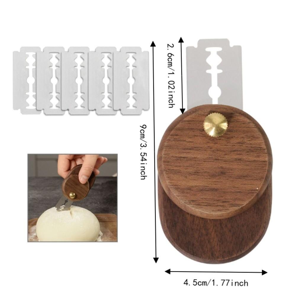 with 5 Replaceable Blades Dough Trimmer Detachable Dough Scoring Cutter Sourdough Scorer Gift