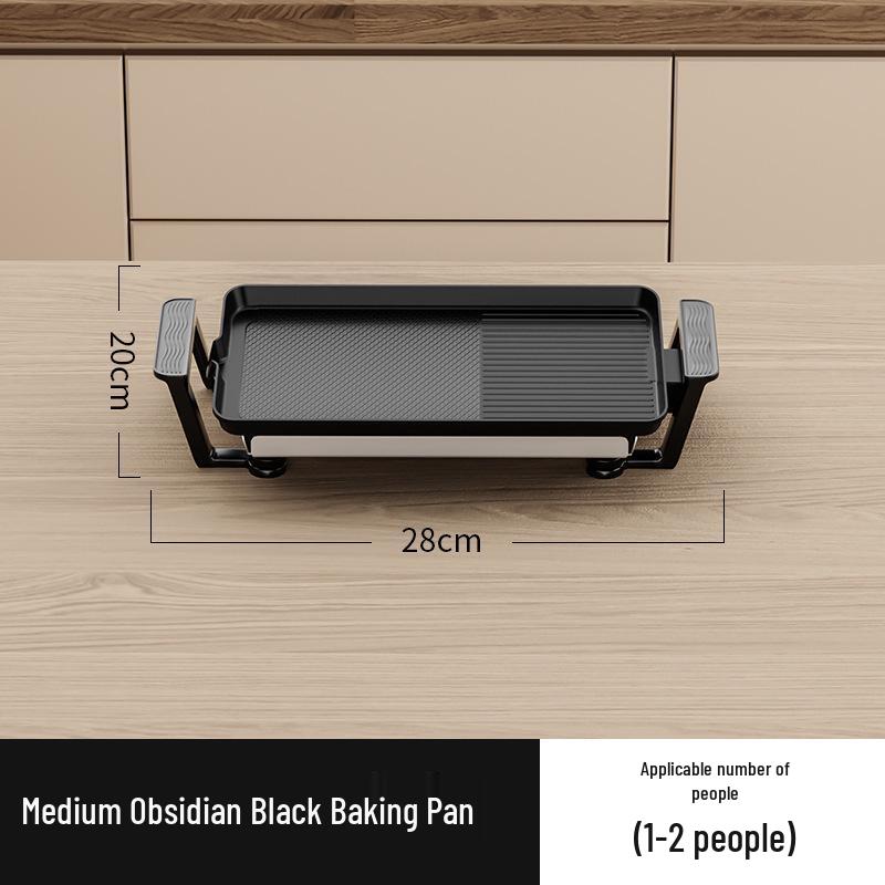 Korean Smokeless Indoor Electric Grill, Non-Stick BBQ, Skewer Machine, Pan-Fry Fish & Steak