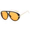 Vintage y2k Big Frame Pilot Sunglasses For Women  Popular Luxury Brand Designer Sun Glasses Punk Rivet Oversized Eyewear