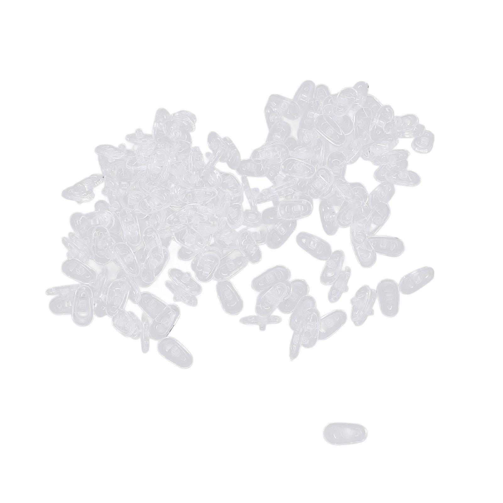 

100 пар носоупоров для очков, противоскользящие силиконовые носоупоры, сменные носоупоры для очков