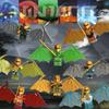 Illusory Shadow Building Block Villain Flying Wings Ninja Assembly Toy Set Bag