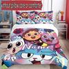 3pcs Duvet Cover Set (1*Duvet Cover + 2*Pillowcase, Without Core), Custom Name Gabby's Dollhouse Pattern Bedding Set, Home Bedroom Decor Gift