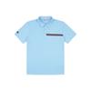 Men S Pique ShorT Sleeve T ShirT Of9503ga Blue