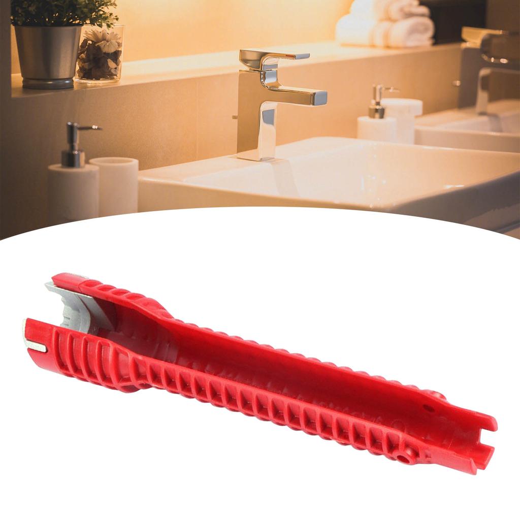 Faucet Sink Installer Tool Multi Function Anti Slip Engineering Plastic Super Long Faucet Sink Installer Plumbing Tool