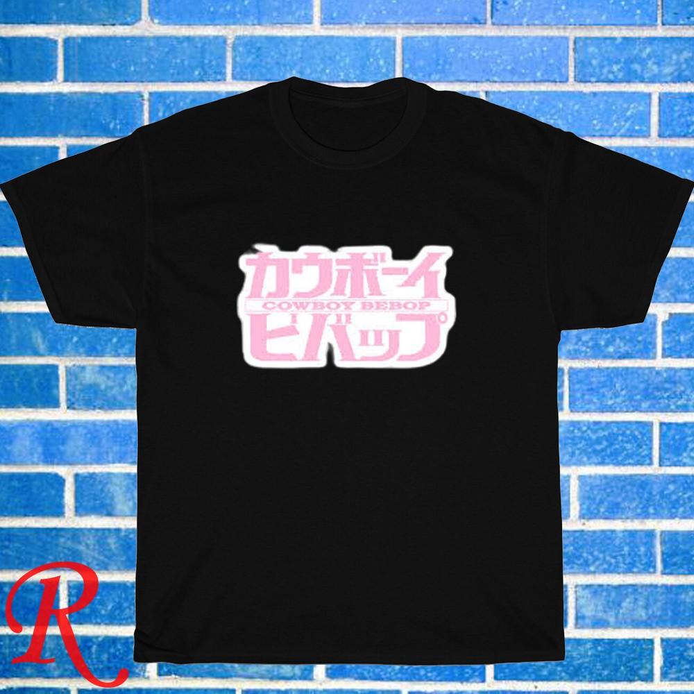 

Новый! Ковбой Бибоп Аниме Логотип Черный Серый Темно-синий Белый Размер S-5XL Унисекс Футболка M