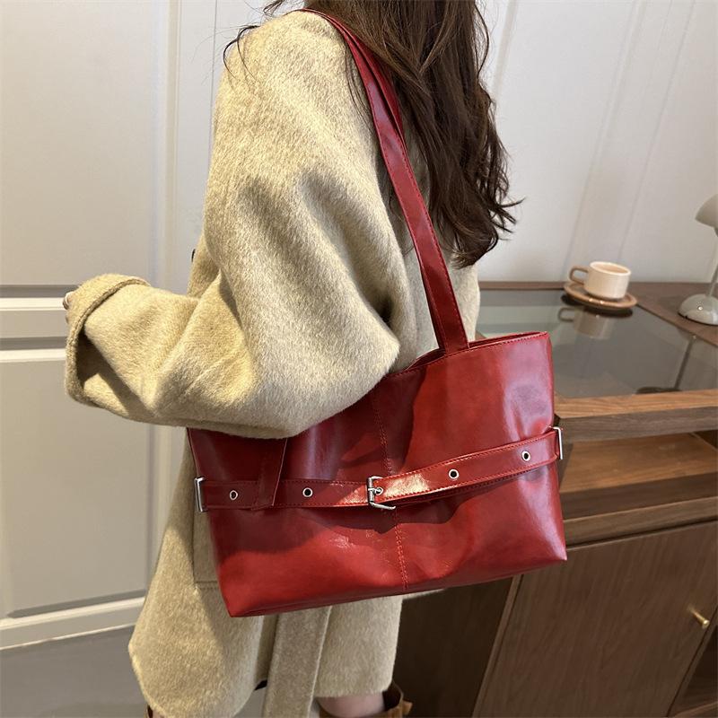 Fashion Commuter Large-capacity Bag Women's Casual New High-end Versatile Shoulder Bag Going Out Portable Tote Bag