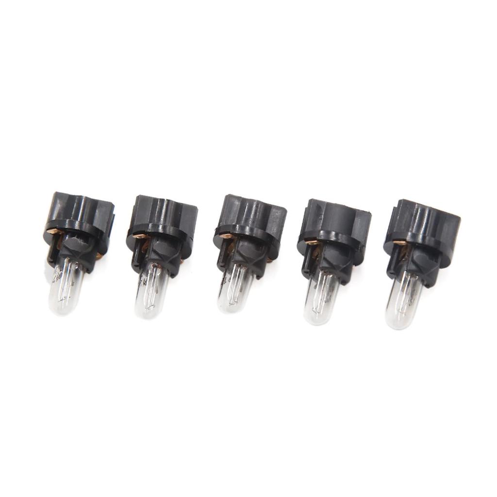 uxcell Car Light T5-V2 Amber LED Dashboard Indicator Signal Light Bulb for Car Interior 5pcs