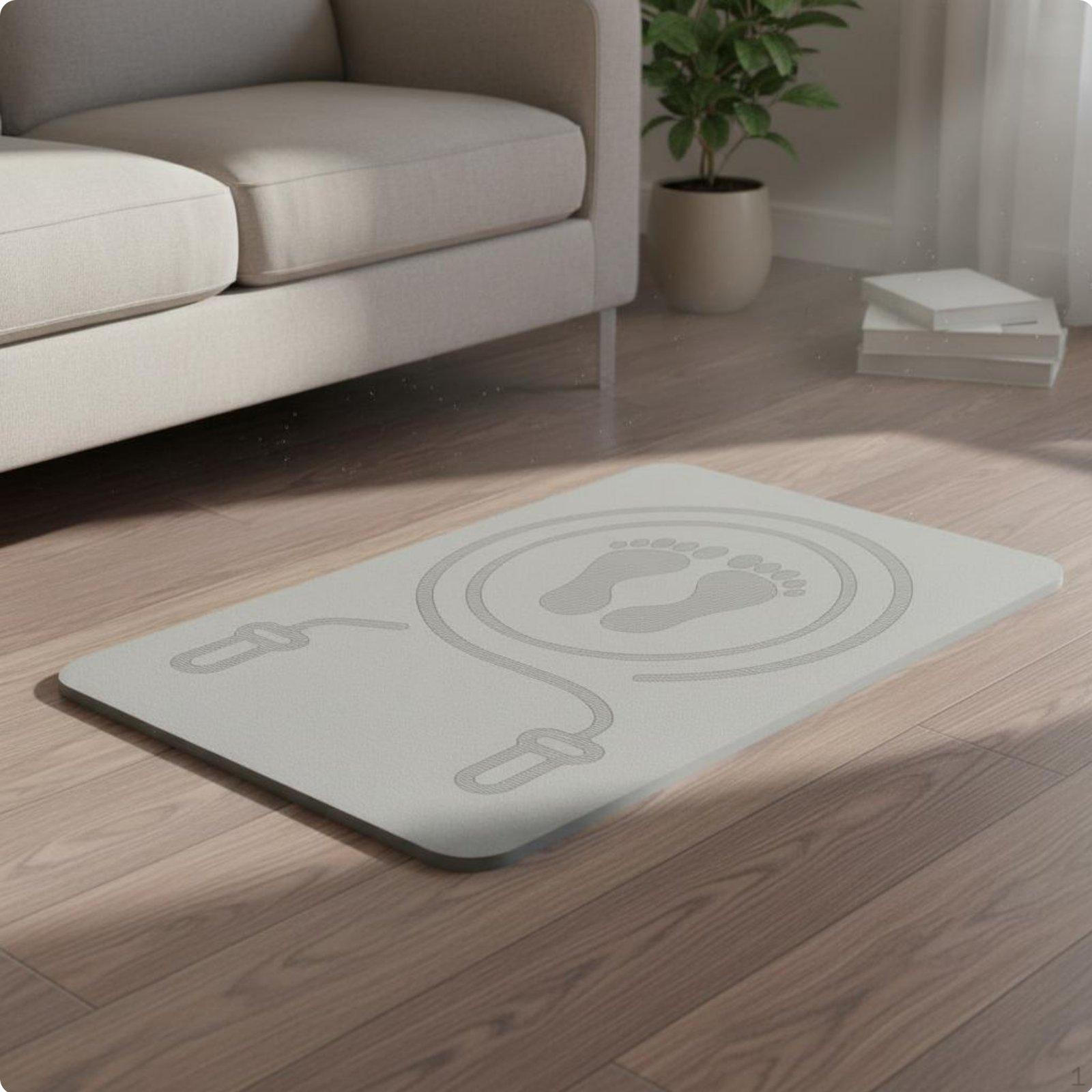 Jump Rope Mat Thickened Skipping MultiFunctional Soundproof Exercise Pad for Indoor, Home,