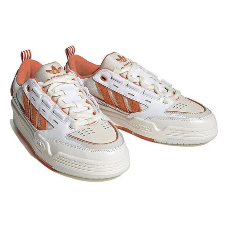 Adidas Originals Adi2000 Non-Slip Durable Low-Top Skate Shoes Unisex Skate Shoes White Brown HQ8689