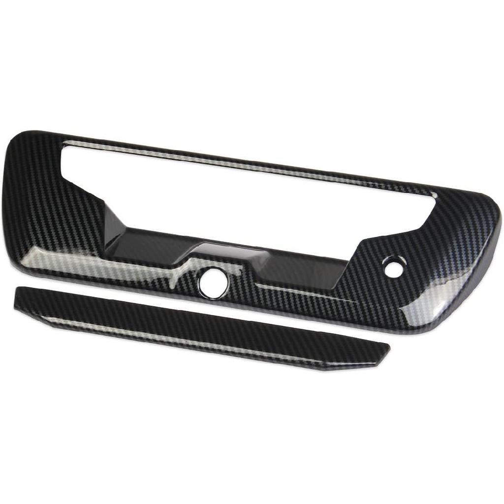 Korlot Carbon Fiber Car Rear Trunk Door Handle Cover Trim for Nissan Frontier 2022-2026