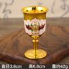 Elegant European Style Zinc Alloy Shot Glass Set Vintage Decorative Drinking Cup Home Bar Whiskey Liqueur