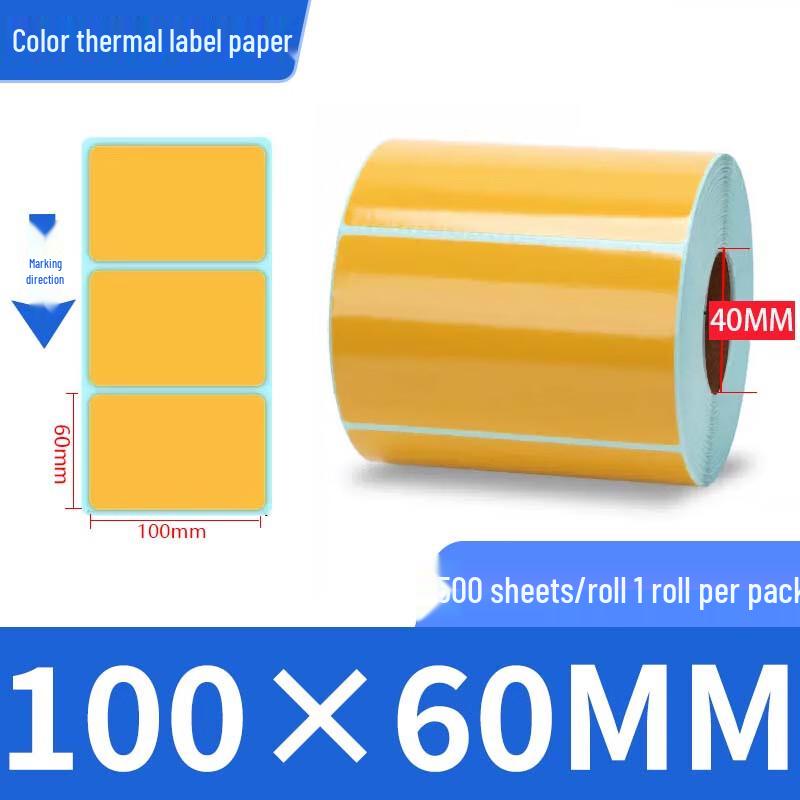 TANGO New Green Series Thermal Three-Proof Labels 100x60mm, 500 Labels/Roll