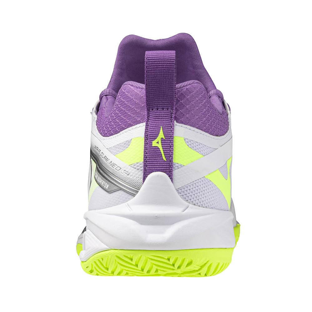 Badminton Shoes Wave Claw NEO3 FIT Unisex Cm 2E White X Black X Lime [Mizuno] 24.0