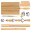 L8RE Multifuntional Pastas Making Essentials Rolling Pin and Dough Cutter