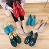 "Wasserdichte, rutschfeste Damen-Gummistiefel mit niedrigem Schaft für Frühling und Herbst"(Bestellen Sie eine Nummer größer)