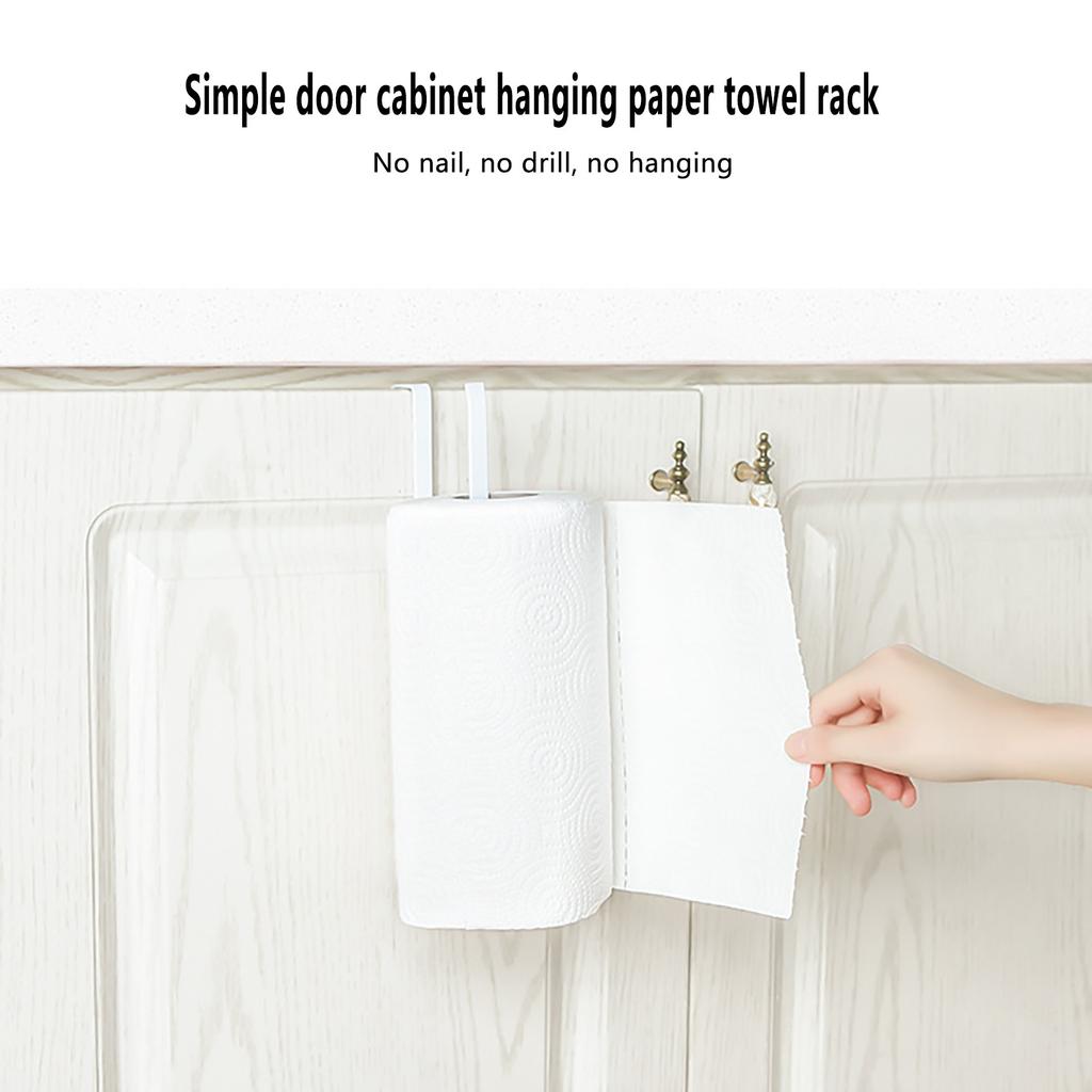 Under Cabinet Paper Towel Holder Roll Paper Towel Rack Stainless Metal Organizer