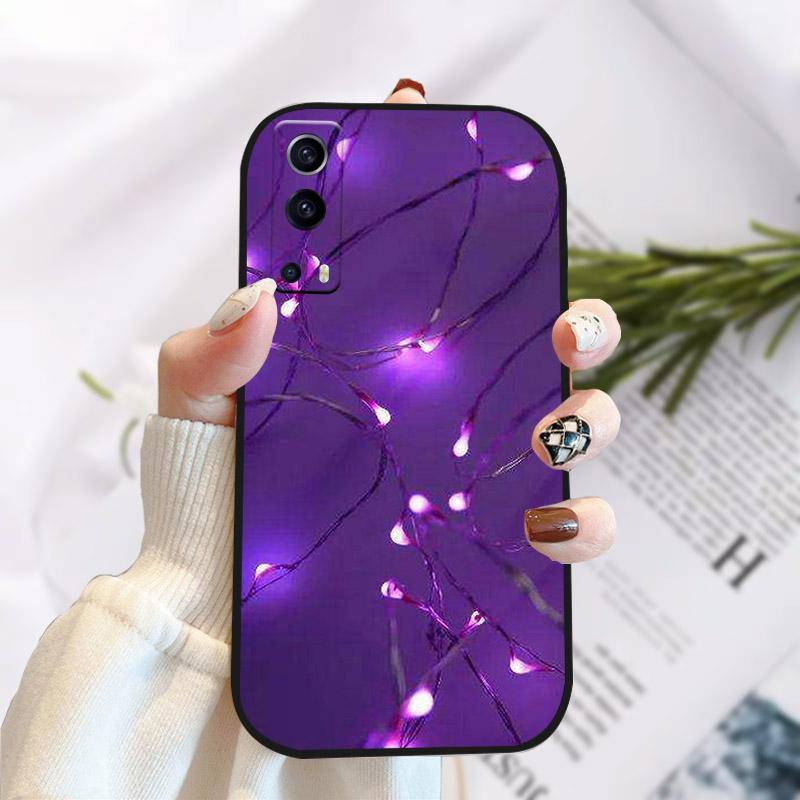 For Vivo Y72 Y52 5G Case Cover Stylish Painted Silicone Soft TPU Phone Protective Shell For Vivo Y 72 52 5G Shockproof Bumper