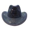 New Rhinestone Cowboy Hat Fedora Hat for Men and Women Jazz Hat Party Stage Performance Hat  sombrero vaquero