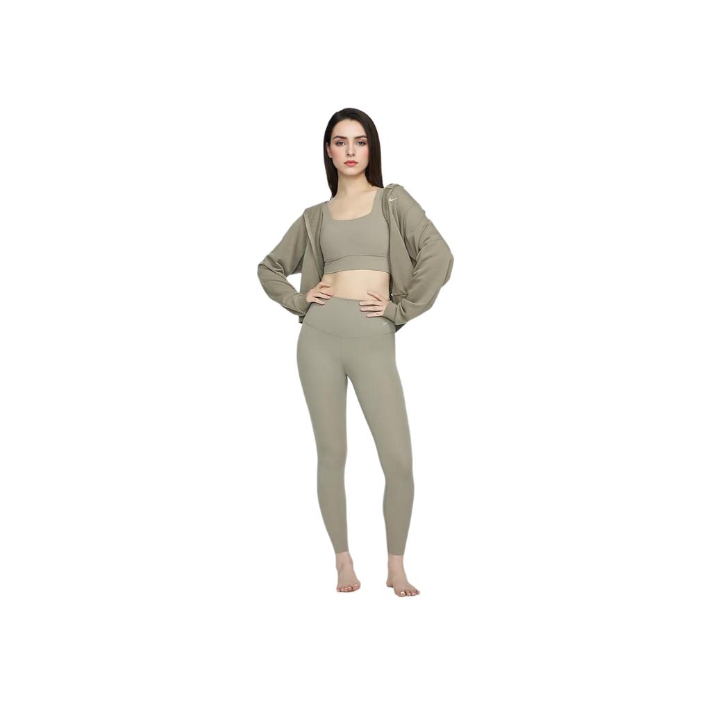 Nike Zenvy High Waist Solid Color Slim Fit Nine-Point Sports Pants Women Bottoms Light-Army-Green DQ6016320