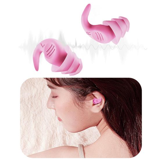 Earplugs for Sleeping Noise Cancelling Soft Reusable Silicone Earplugs Waterproof Noise Reduction Earplugs for Concert Swimming Study Loud Noise
