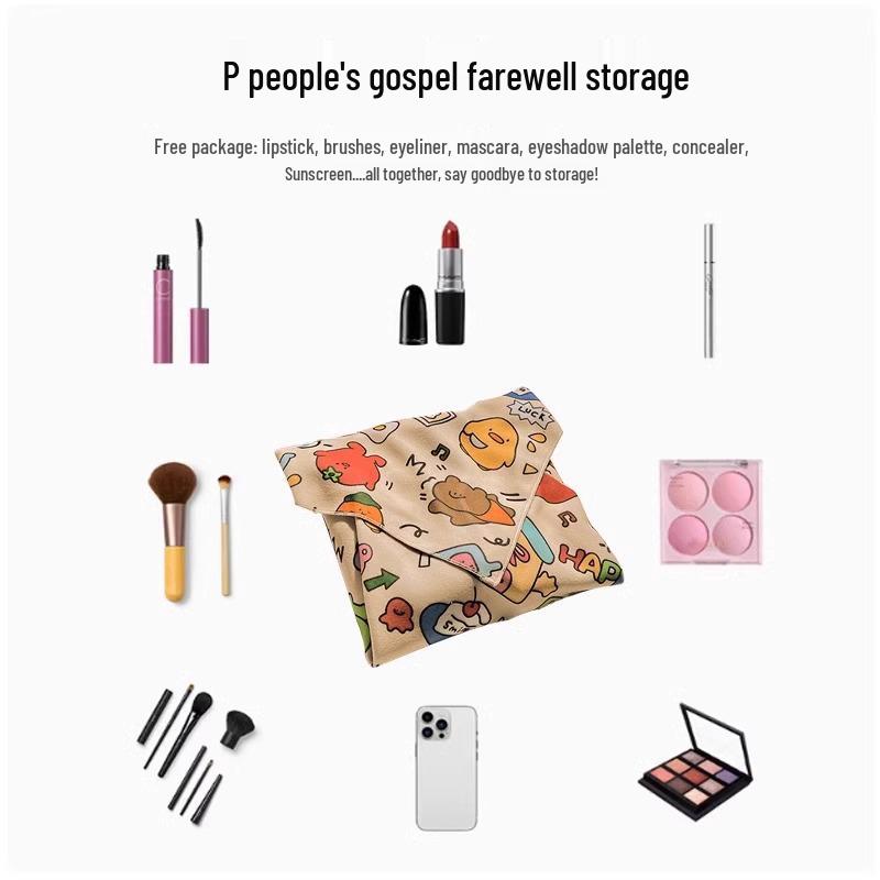 Tragbare Muschel-Kosmetik- und Toilettenartikel-Tasche - Große Kapazität für Reise- und Hautpflege-Aufbewahrung