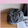 Vintage Japanese Style Newsboy Hat With Breathable Cotton Polyester For Summer And Spring Daily Wear