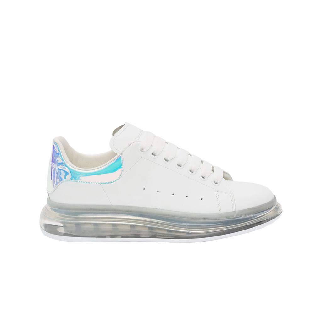 (w) Alexander Mcqueen Oversized Transparent Sole Sneaker White Multicolour